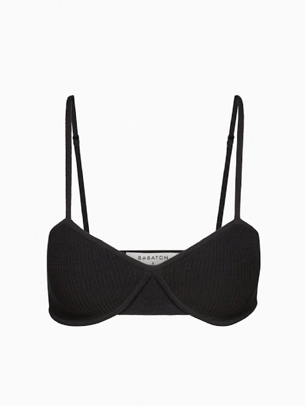 **BRAND NEW** Aritzia Babaton Sculpt Knit Bralette Black XS